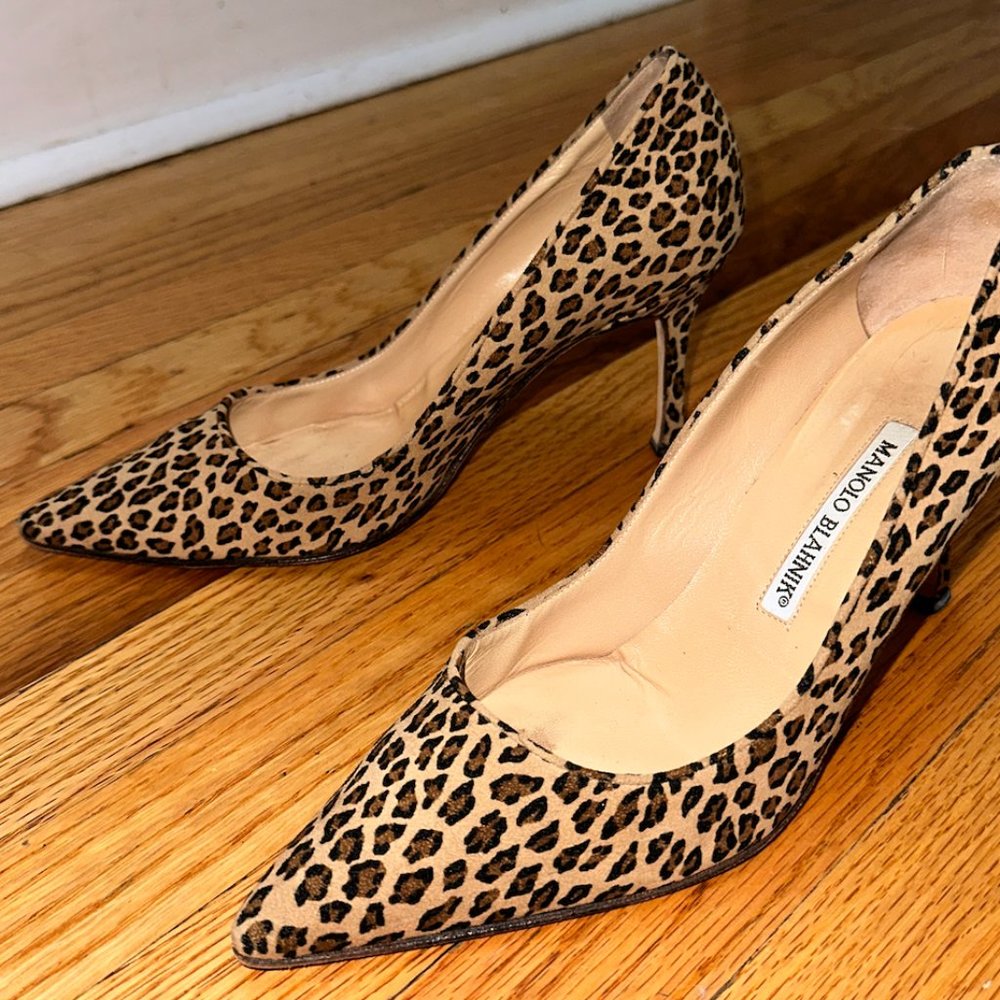 Manolo Blahnik Cheetah Heels